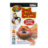 Zoo Med Repti Basking Spot Lamp 100W pack3 packaging, heat-focused bulb for reptile basking.