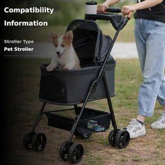 Zoosky Pet Stroller removable carrier demonstrates versatility for everyday outings.