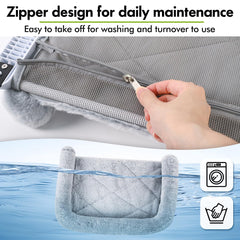 Zoratoo cat window sill perch sliding clamp assembly shows tool free setup