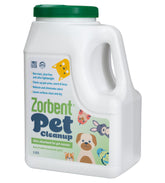 Zorbent Pet Cleanup pour action for fast mess cleanup on surfaces