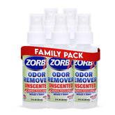 ZORBX Unscented Odor Eliminator pack of 5 bottles for multi-room odor control.
