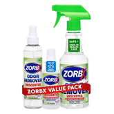 ZORBX unscented odor remover 16oz bottle for room odor control.