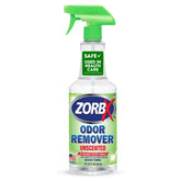 ZORBX unscented odor remover spray bottle for quick, fragrance-free odor neutralization at home.