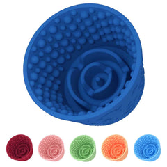 ZOURYNUA dog slow feeder bowl top view showing compact 12-ounce capacity for steady meals