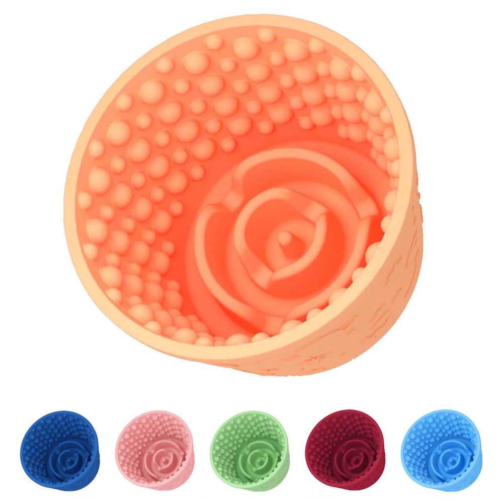 ZOURYNUA dog slow-feeder lick bowl promotes mindful licking during meals.