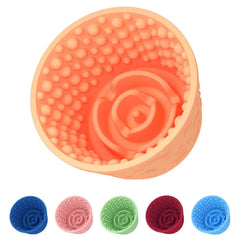 ZOURYNUA dog slow-feeder lick bowl promotes mindful licking during meals.