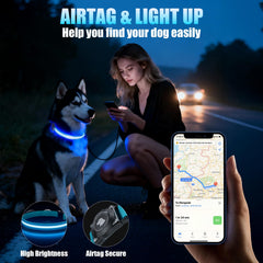 ZOWPET AirTag collar magnetic charging for quick, reliable power on the go.