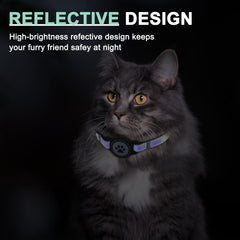ZOWPET cat collar blue XS soft padding for comfortable wear
