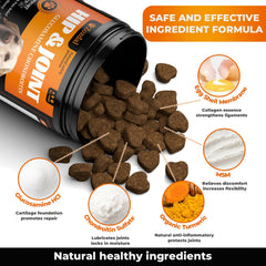 Zozdal Joint Supplement for Dogs ingredients highlight glucosamine, chondroitin and MSM for joint support.