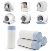 ZPSOX self-cleaning box liners 80-count fit compact automatic litter boxes for tidy waste containment.