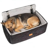Ztinng dog car seat 28-inch size fits most cars for secure travel.