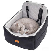 Ztinng dog car seat side view highlights elevated comfort for in-car travel