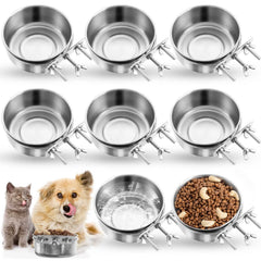 Zubebe 8pc crate bowl clip-on holder keeps bowls secure for daily use.