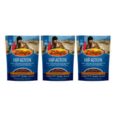 Zuke's Hip Action 3-pack front view highlights package design for joint-support treats.