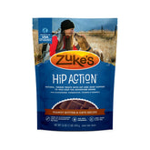 Zuke's Hip Action treats in a peanut butter and oats pouch for on-the-go mobility.