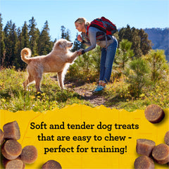 Zuke's Mini Naturals resealable-pouch keeps treats fresh for training on the go.