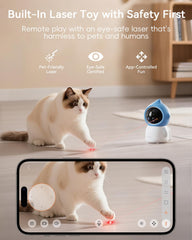 ZUMIMALL Pet Camera dual-band wifi enables smooth remote viewing.