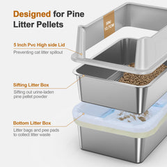 Zuqqony pine pellet sifter demonstrates efficient separation of waste and sawdust.