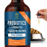 ZuvaPet Probiotics for Dogs bottle showing digestive support