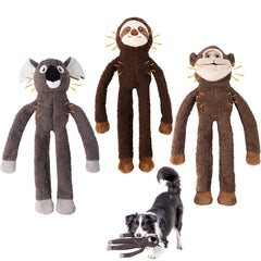 ZYBDP no-stuffing dog toy pack with squeaky head for interactive play