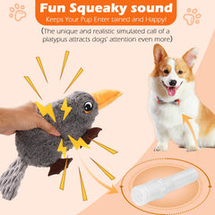ZYBDP Platypus plush toy with durable inner liner for long-lasting tug-of-war fun