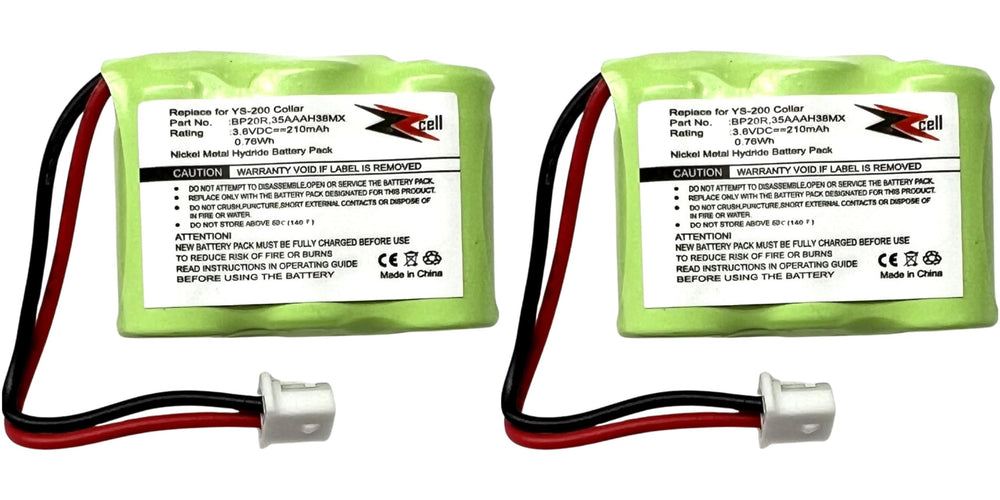 ZZcell battery for Dogtra BP20R front view shows compact replacement
