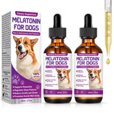 ZZTRMY Melatonina para perros en botella promueve descanso suave
