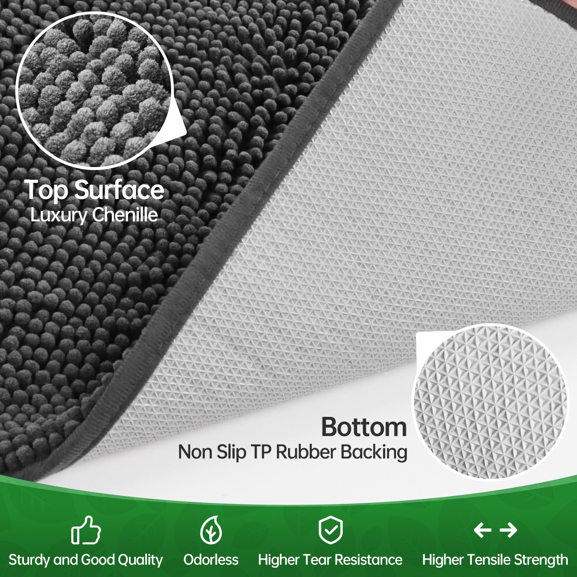 100pointONE dog door mat easy-clean design for quick refresh by machine wash.