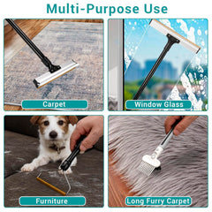 10 TO 6 PICKS 62-inch adjustable handle lets you stand while cleaning.