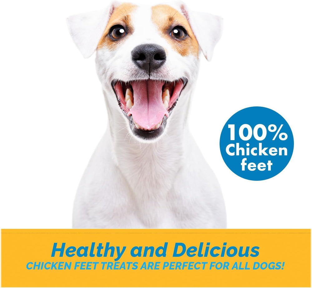123 Treats chicken feet dog treats dental-friendly crunch aids oral care