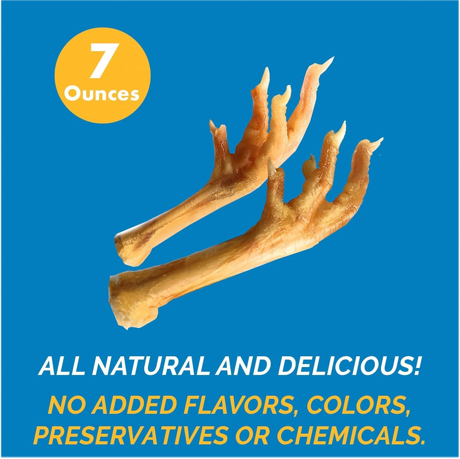 123 Treats chicken feet dog treats pup-chewing action promotes engagement