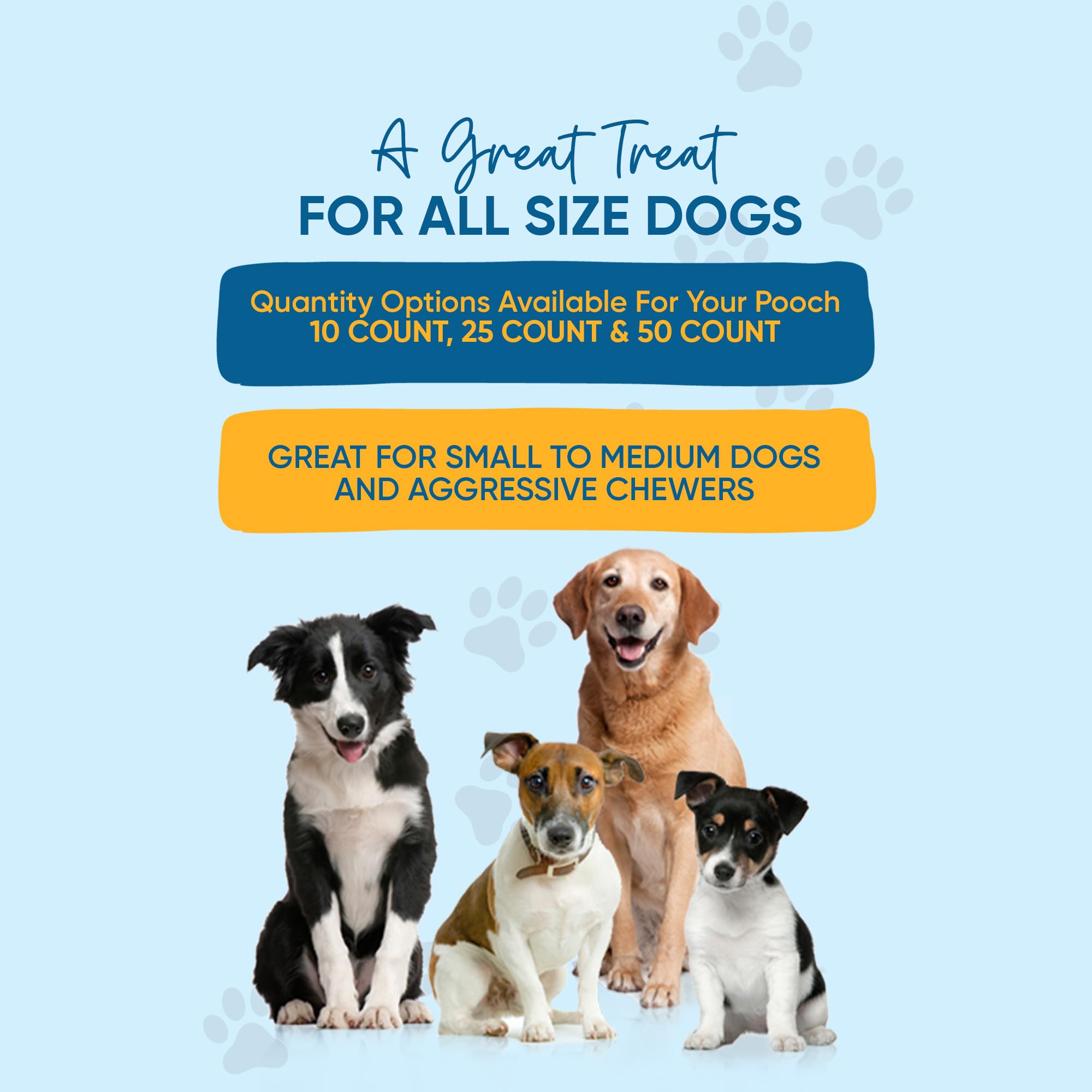 123 Treats dog dental chews image: supports dental care with tartar reduction.