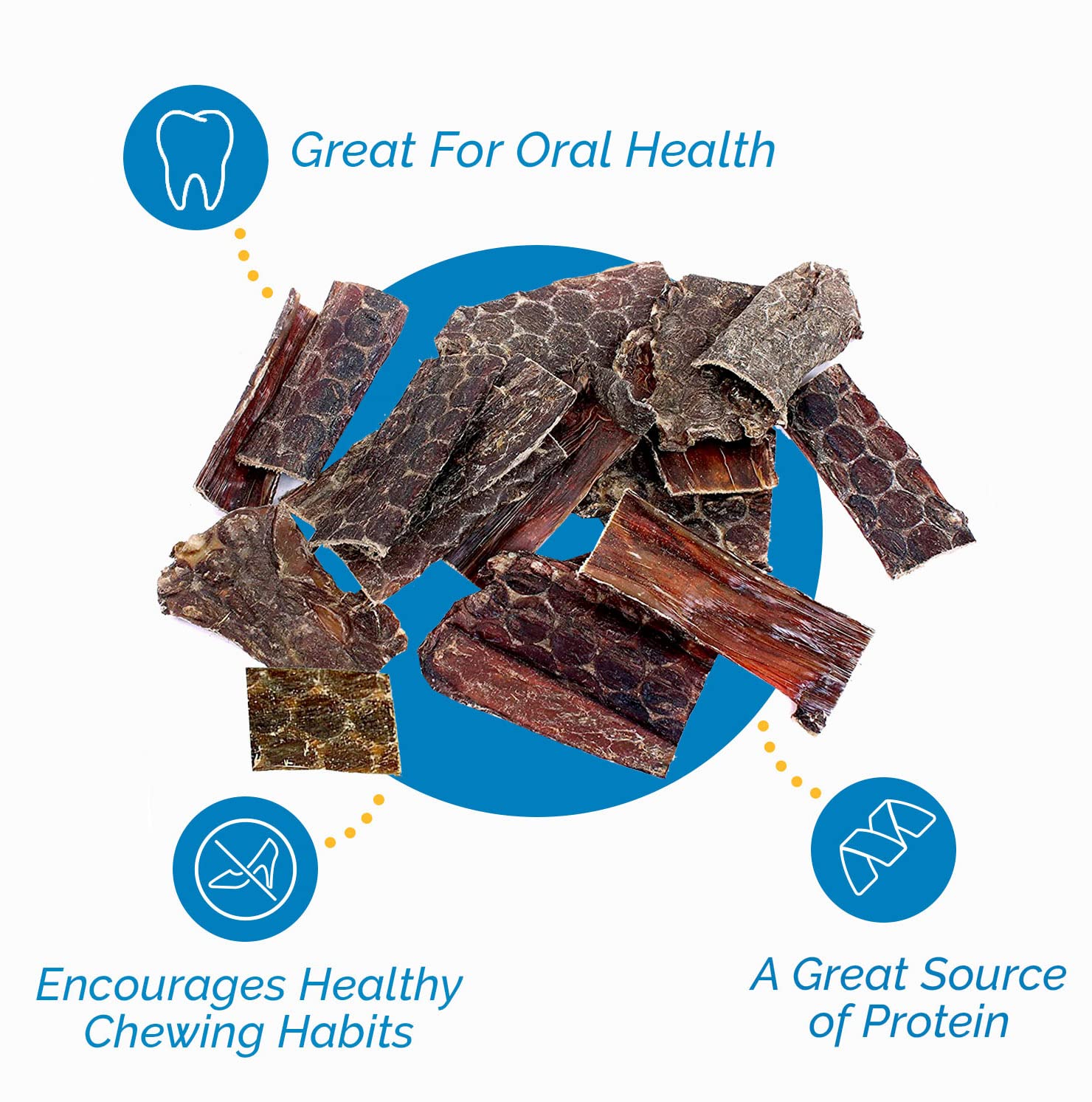 123 Treats natural dog chew packaging – convenient 1lb bag for daily treats.