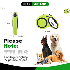 131RRYVY pause and lock function helps secure leash length during crossings.