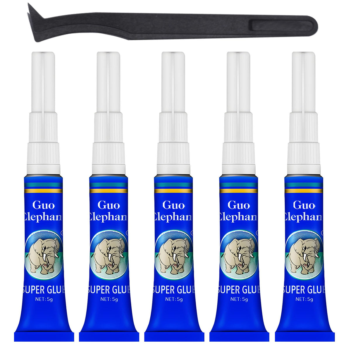 1DFAUL Aquarium Glue 5pcs package demonstrates reef-safe bonding for plants and decor.