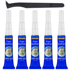 1DFAUL Aquarium Glue 5pcs package demonstrates reef-safe bonding for plants and decor.