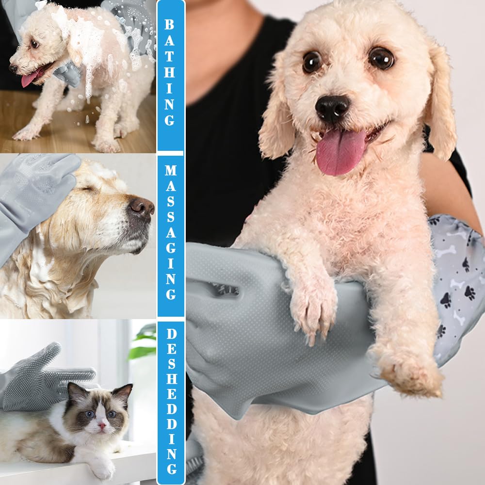 Guantes multiuso 1TO3GO para lavar mascotas y objetos del hogar.