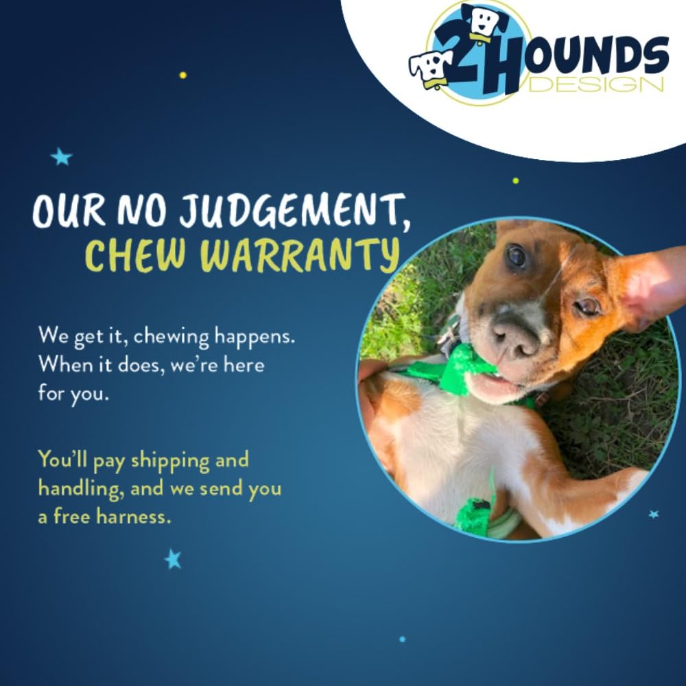 2 Hounds Design Freedom No Pull Harness USA-made stainless hardware ensures durability.