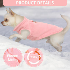 2-pack dog sweater soft fleece material offers cozy warmth and breathable comfort.