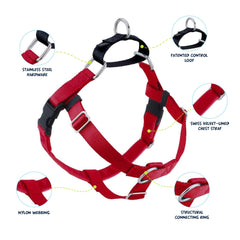 2 Hounds Design Freedom No Pull Harness Swiss Velvet lining for comfort