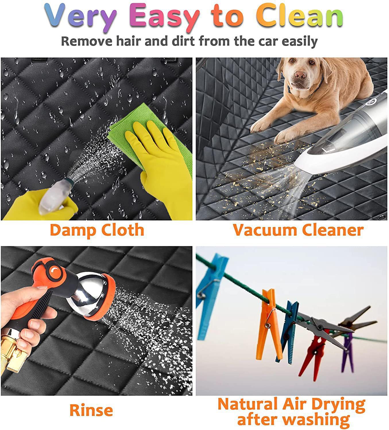2in1 dog car seat cover heavy-duty stitching and wearproof fabric endure daily use
