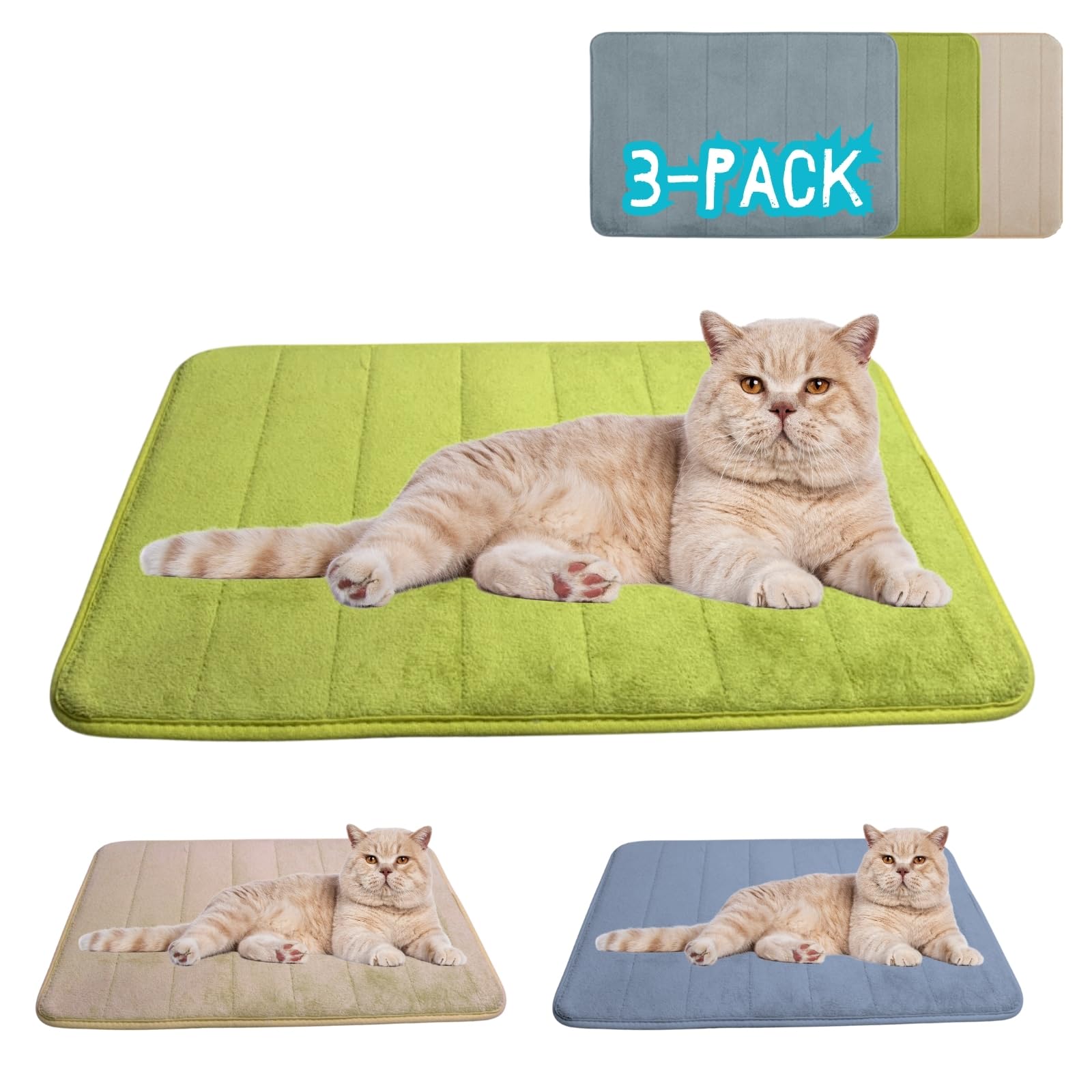 2ME Washable Pet Bed Mat blue close-up highlights plush softness for cozy naps