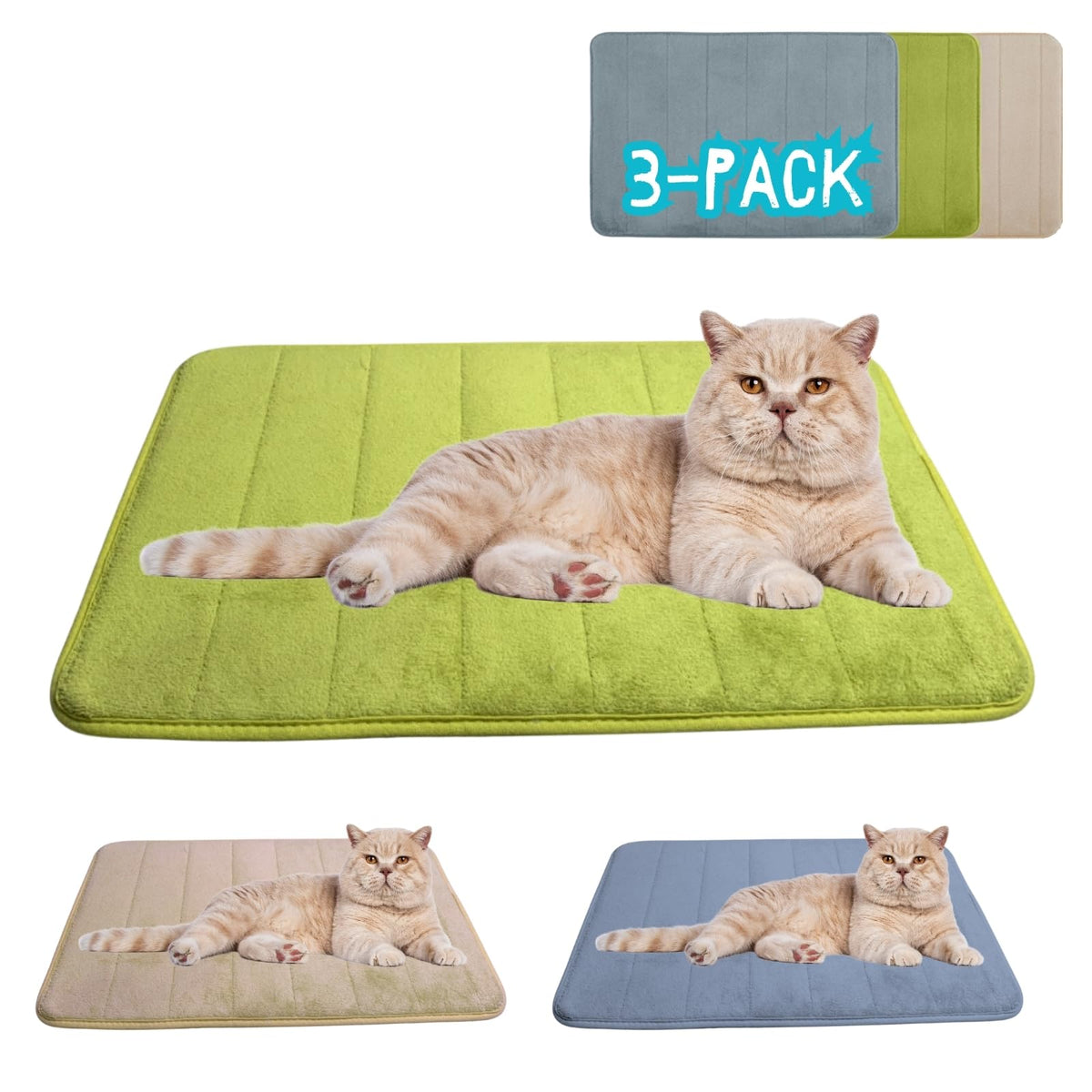 2ME Washable Pet Bed Mat blue close-up highlights plush softness for cozy naps