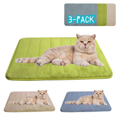 2ME Washable Pet Bed Mat blue close-up highlights plush softness for cozy naps