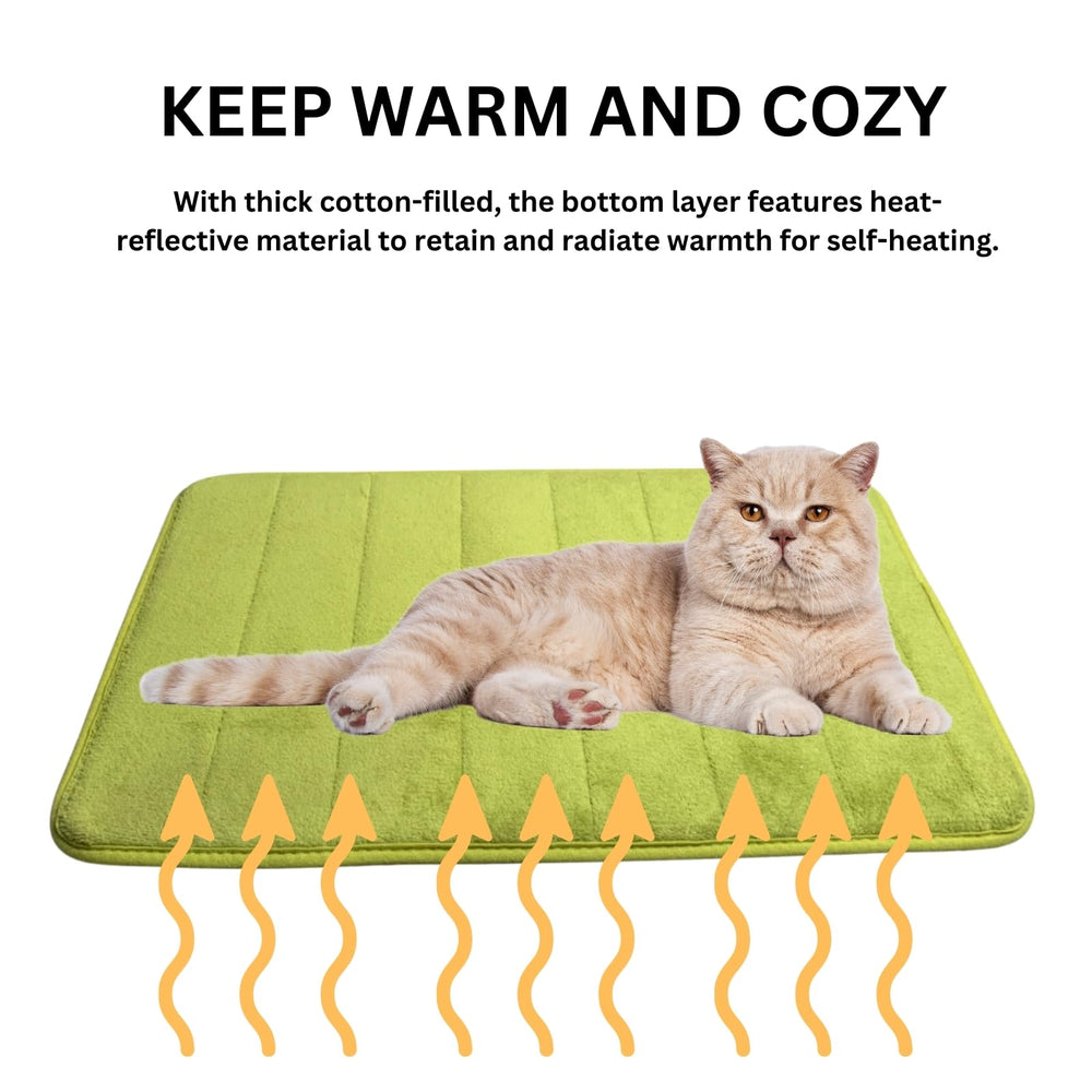 2ME Washable Pet Bed Mat in indoor-outdoor setup shows versatile placement options