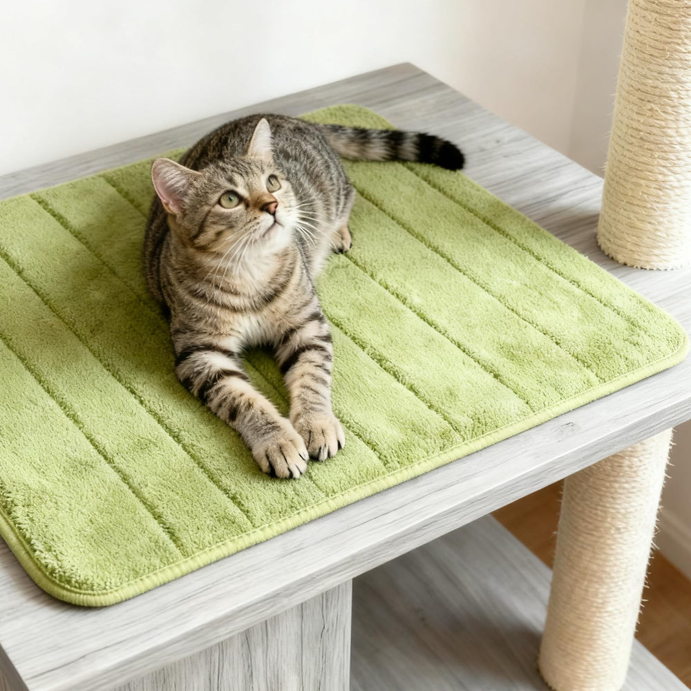 2ME Washable Pet Bed Mat bottom-dots show non-slip stability during playtime