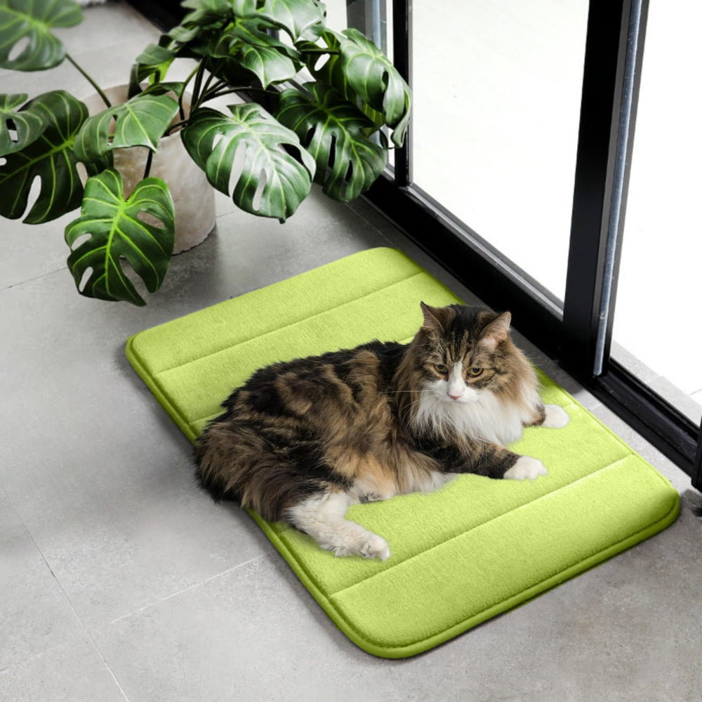 2ME Washable Pet Bed Mat cat resting comfortably on soft mat with added cushioning