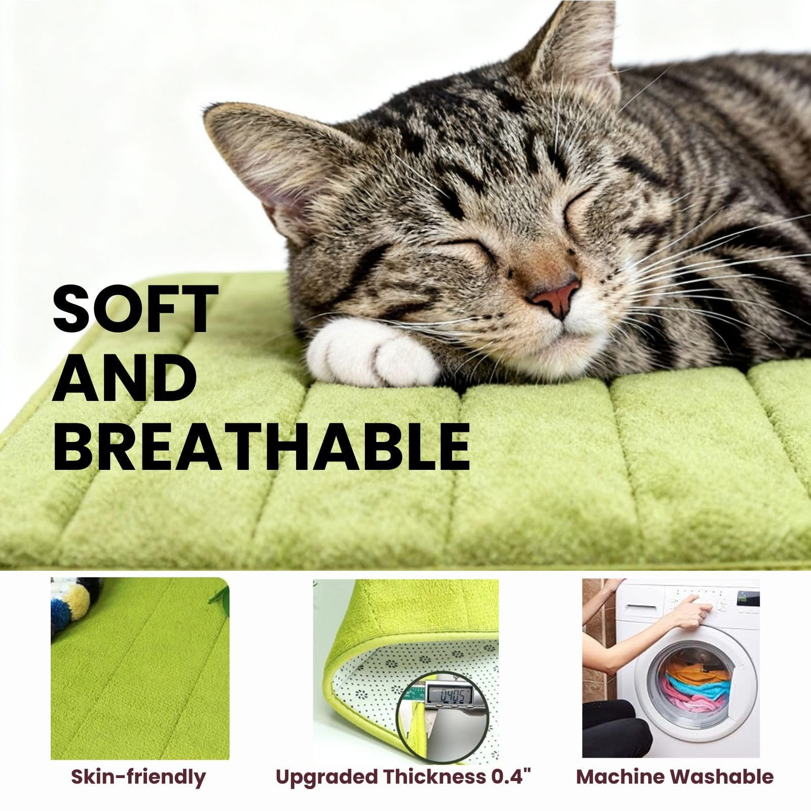 2ME Washable Pet Bed Mat three-pack arrangement emphasizes value and rotation convenience