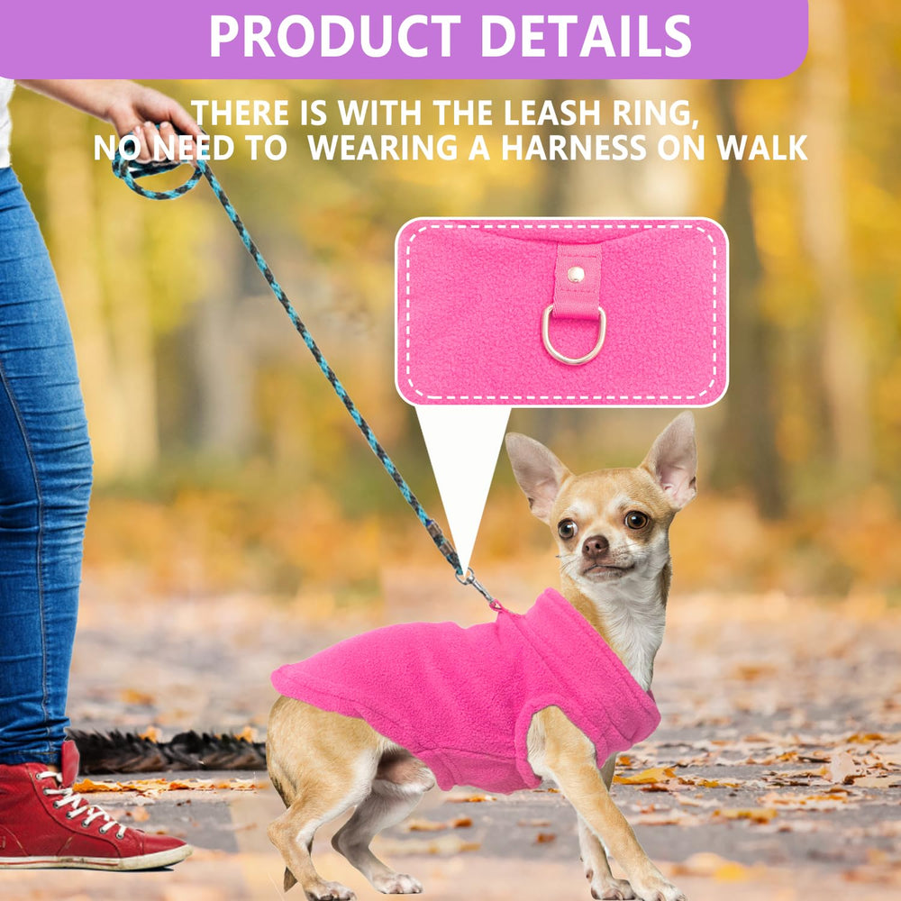 2pack dog sweater soft stretchy fleece provides durable warmth and comfort