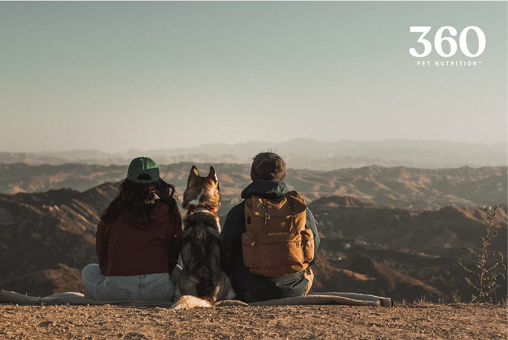 360 Pet Nutrition no additives image reinforces clean single-ingredient nutrition with no fillers